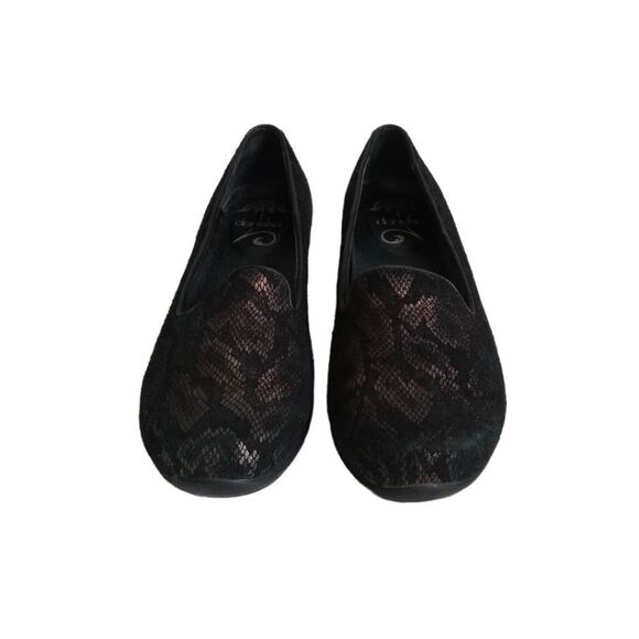 Dansko Olivia Bronze & Black Snakeskin Print Leather Slip On Loafers Women's 37 - Picture 1 of 12